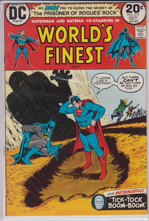 World's Finest Comics #219 Supersons (Sep-Oct 1973, DC) Fine/Fine+