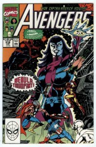 Avengers #318 Spider-Man Nebula Quasar Captain America Iron Man Thor June 1990