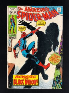 The Amazing Spider-Man #86 (1970) VG+ New Black Widow Costume