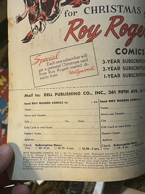 Roy Rogers Comics Vol.2 #13 (1949 Dell)