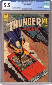 THUNDER Agents #7 (1966) Car Chase Cover CGC 5.5