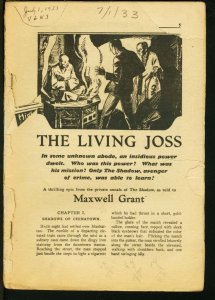 Shadow--July 1933--Pulp Magazine--Street and Smith--FR