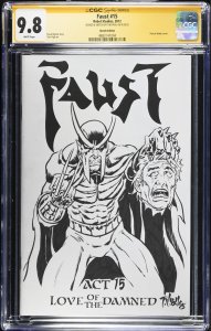 Faust (2012) # 15 (CGC 9.8 SS) Signed & Sketch Tim Vigil * Love Of The Damned