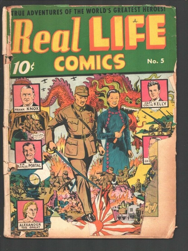 Real Life #5 1942-U S Marines-Gen Custer-Colin Kelly-China vs Japan -Hitler-A...