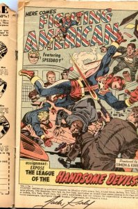 Fighting American #2 1954- JACK KIRBY AUTOGRAPH- G