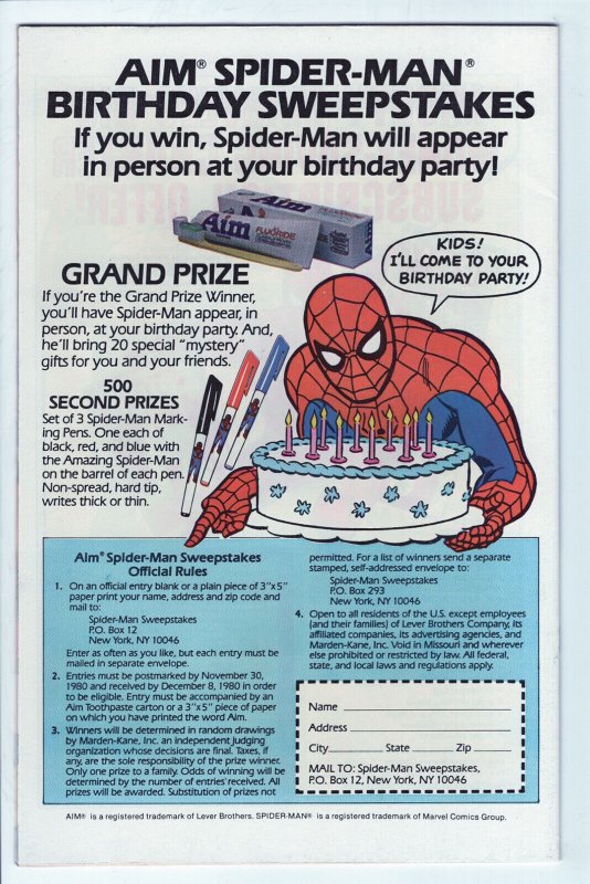 AMAZING SPIDER-MAN AIM TOOTHPASTE GIVEAWAY - 6.0, WP - Green Goblin