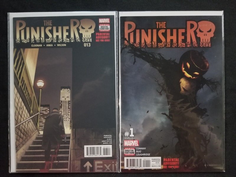 Punisher 12 PC Lot #1-10, 13, Annual #1 (VF/NM) 2016