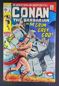 Conan the Barbarian (1970) #3 FN (6.0) Barry Windsor-Smith Robert E Howard Story