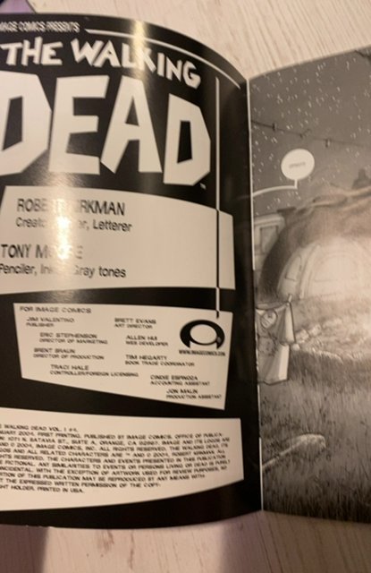 The Walking Dead #4 (2004)1St print image comics excellent copy