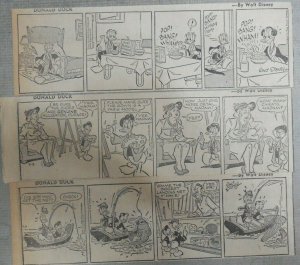 (48) Donald Duck Dailies by Walt Disney from 9-10,1953 Size: 3 x 8 inches