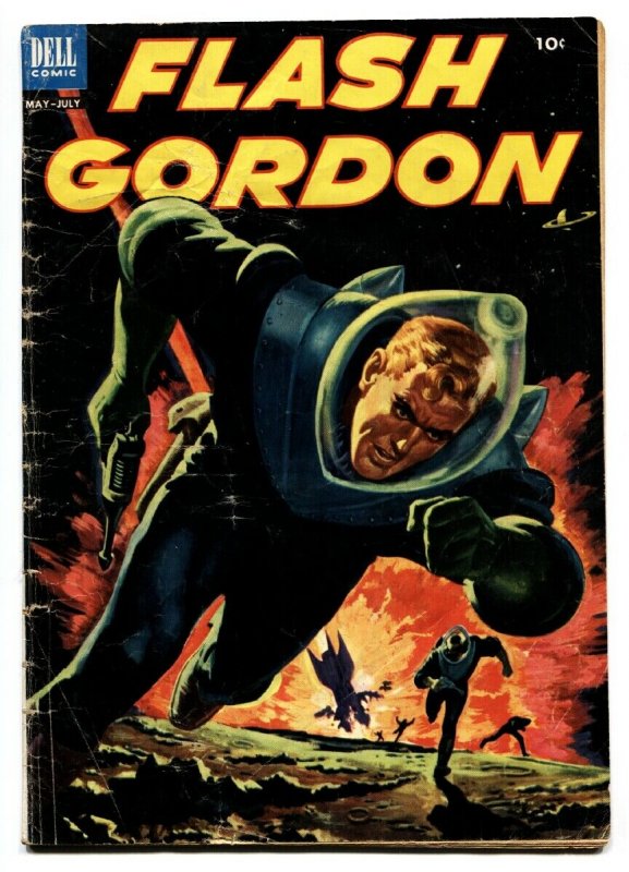 FLASH GORDON #2 1953-DELL-EXPLOSION COVER- SCI-FI-THRILLS-vg