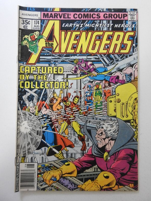 The Avengers #174 (1978) VG+ Condition moisture stain
