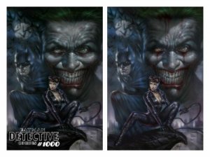 DETECTIVE COMICS 1000 LUCIO PARRILLO BLOOD VIRGIN VARIANT SET BATMAN