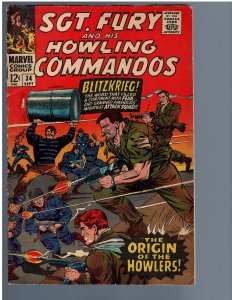 Sgt. Fury #34 (Marvel, 1966) - Howling Commandos Origin
