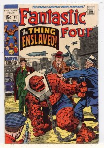 Fantastic Four #91 (1969). IN G/VG condition. (34)