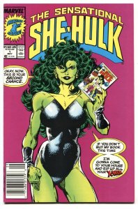 SENSATIONAL SHE-HULK #1 comic book-1989-First issue