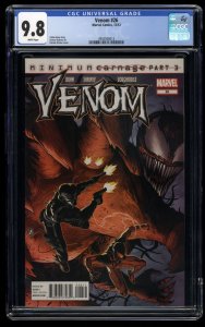 Venom (2011) #26 CGC NM/M 9.8 White Pages