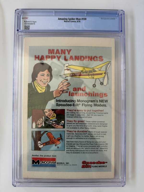 Amazing Spider-Man #159 CGC  9.2 -- Marvel (1976)