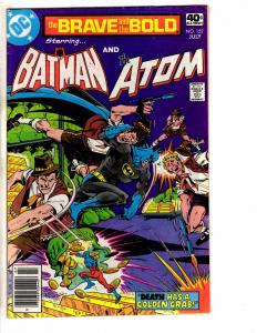 5 Brave & The Bold DC Comic Books # 151 152 153 154 155 Batman Hawkman Atom TW57