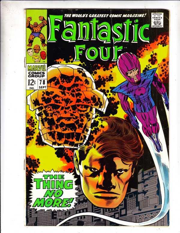 Fantastic Four #78 (Sep-68) FN Mid-Grade Fantastic Four, Mr. Fantastic (Reed ...