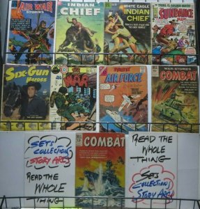 SILVER AGE WAR AND WESTERN COLLECTION!  9 BOOKS! Dell/Gold Key! Charlton!