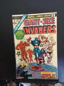 Giant-Size Invaders #1 (1975) high-grade 1st Master Man! VF Golden age heroes!