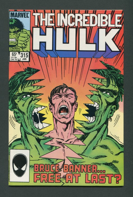 Incredible Hulk #315 / 9.2 NM-  January 1986