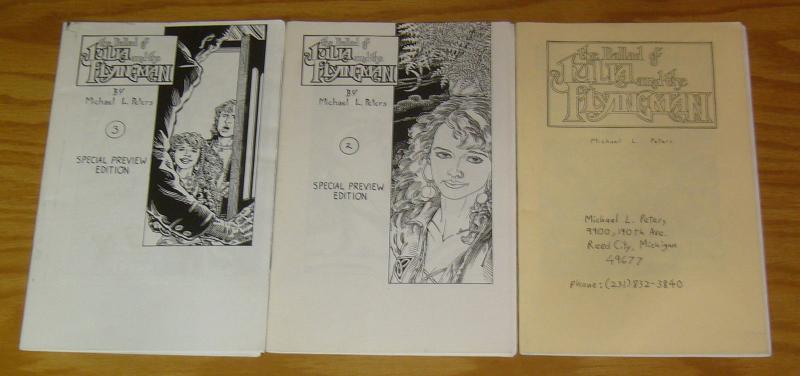 Ballad of Julia and the Flying Man #1-3 VF complete set - michael l. peters 2 