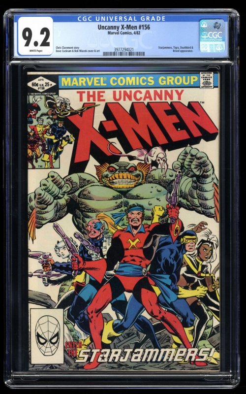 Uncanny X-Men #156 CGC NM- 9.2 White Pages