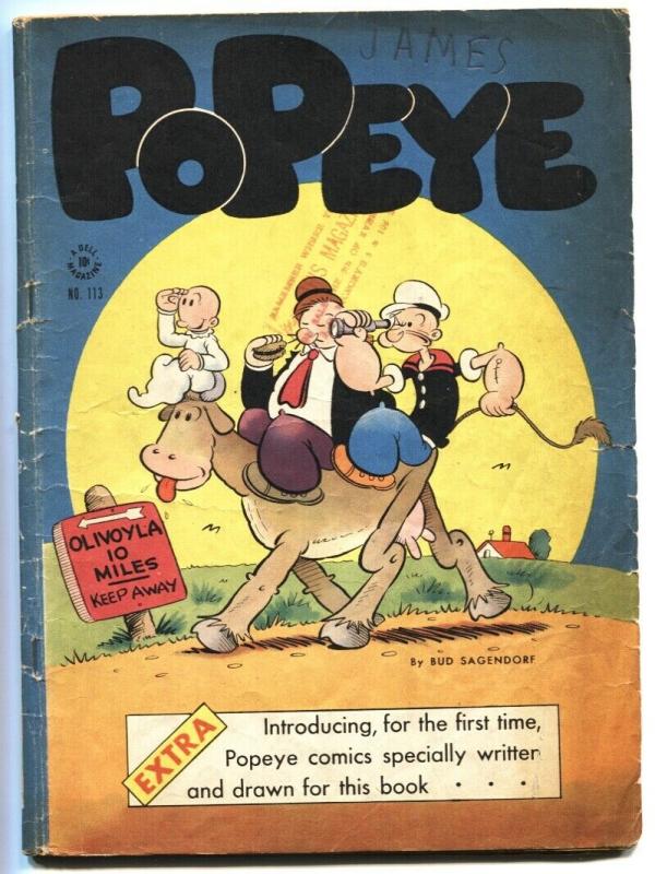 Four Color Comics #113 1946 1st original POPEYE story