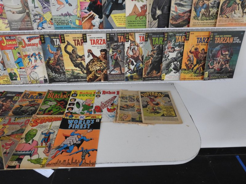 Huge Lot 140+ Low Grade Comics W/ Adventure Comics, Tarzan, +More! See desc