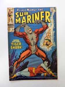 Sub-Mariner #5 (1968) 1st appearance of Tiger Shark FN- condition