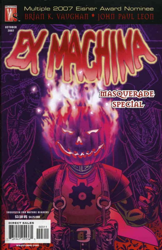Ex Machina Special #3 VF ; WildStorm | Masquerade - Brian K. Vaughan