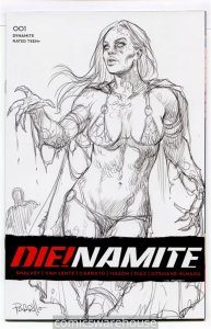 DIE!NAMITE (2020 DYNAMITE) #1 VARIANT 1:50 PARRILLO B&W INCV NM G10954