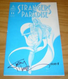 Strangers in Paradise vol. 2 #11 FN signed by terry moore - one of a kind! RARE