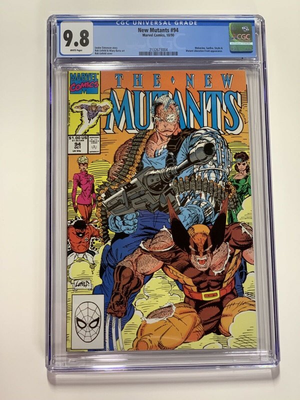 New Mutants 94 Cgc 9.8 White Pages Marvel X-men Copper Age