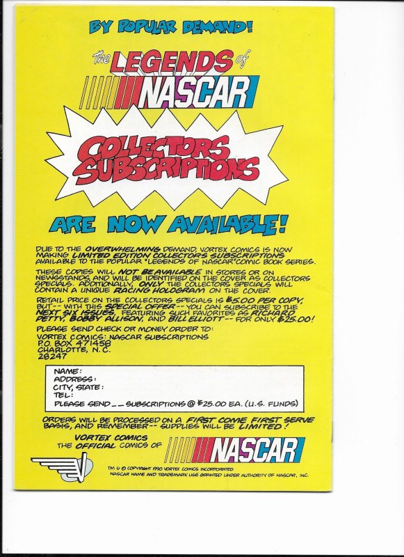 The Legends of Nascar #5 (featuring Sterling Martin) 1991