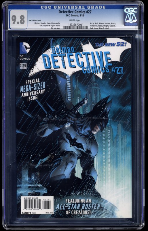 Detective Comics (2011) #27 CGC NM/M 9.8 White Pages