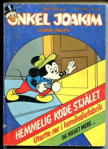Onkel Joakim #7 1981-Disney-Danish-Uncle Scrooge-Carl Barks-Mickey Mouse-G/VG