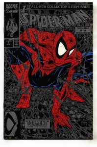 Spider-Man #1--1990--Silver Edition-- Marvel Comics--NM-