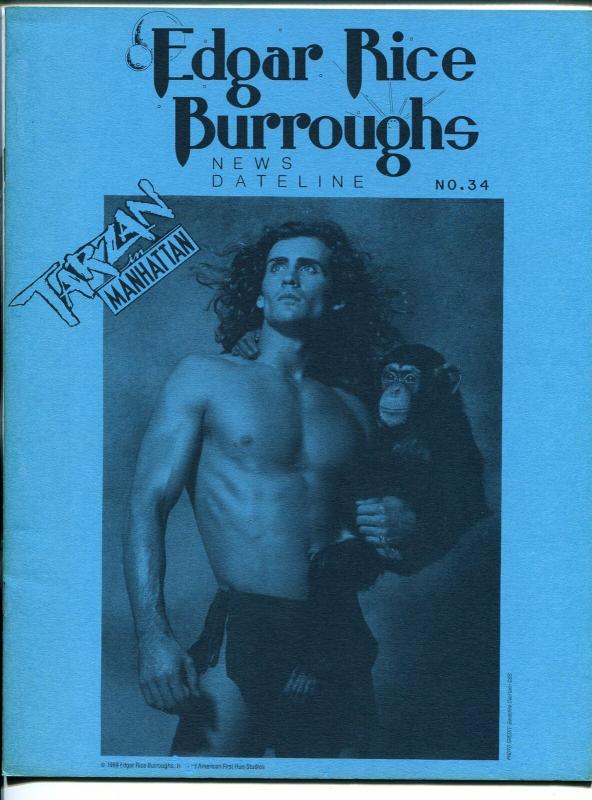 Edgar Rice Burroughs News Dateline #34 1989-Tarzan-new format issue-VF