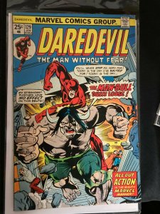 DAREDEVIL(THE MAN WITHOUT FEAR)(FN)ISSUE#129 MAN-BULL,1970'S DAREDEVIL,1976