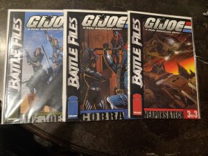 G.I.JOE BATTLE FILES #1,2 & 3 !!!! HARD TO FIND.