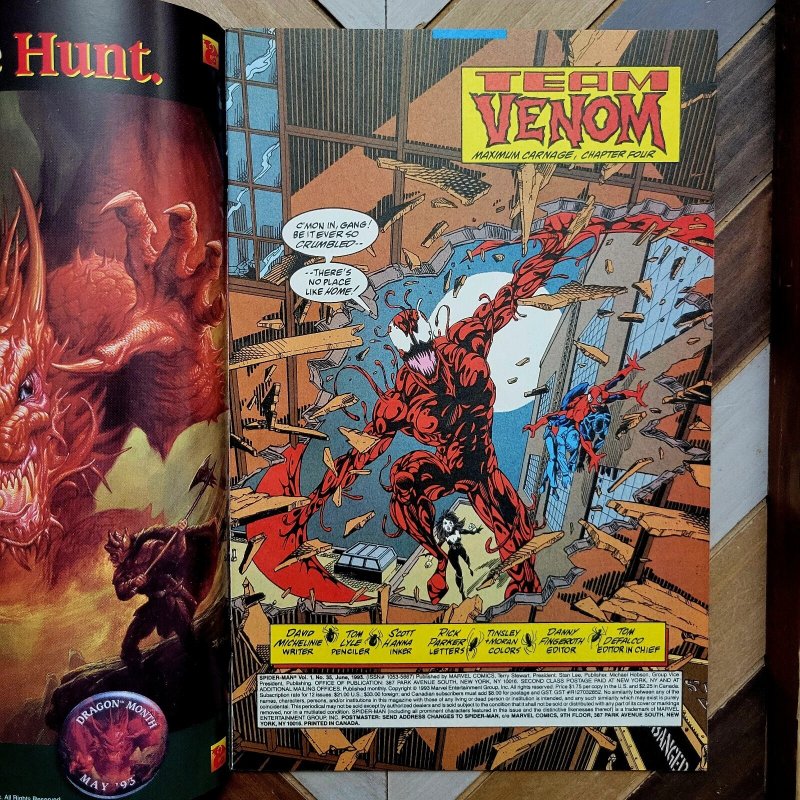 Lot of 2: SPIDER-MAN #35 & 36 (Marvel 1993) Maximum Carnage Saga ft VENOM