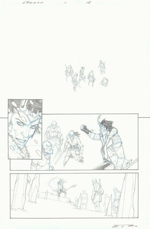 Marvel Legacy #1 p.12 - Loki with the Frost Giants - 2017 art by Esad Ribic