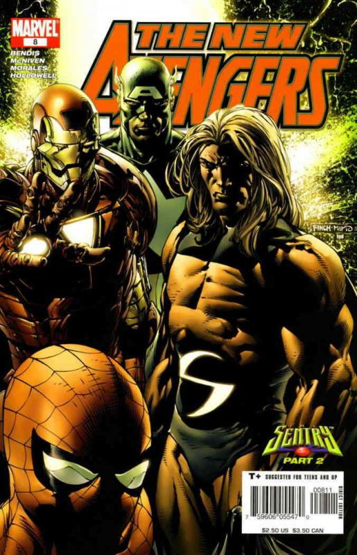 New Avengers #8 VF/NM; Marvel | save on shipping - details inside