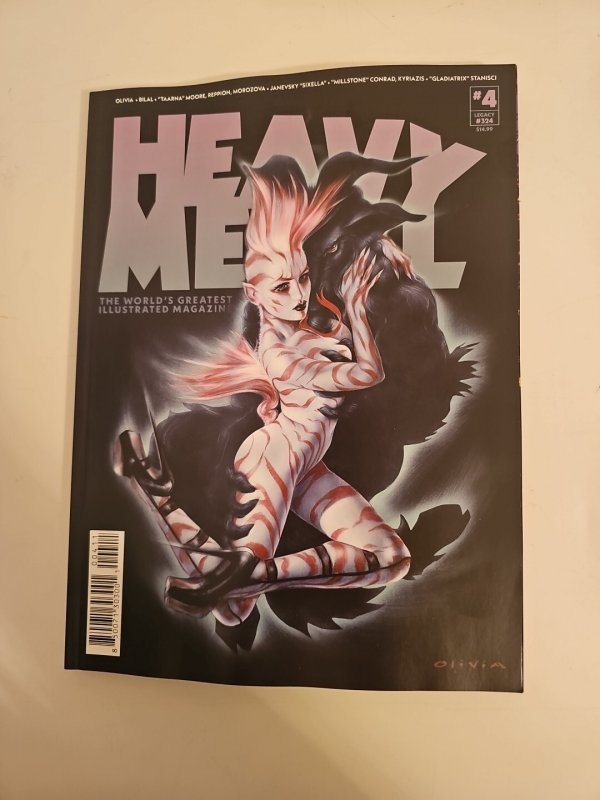 Heavy Metal Magazine 4 Both Covers Olivia & Elgo New