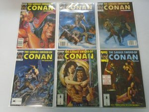 Savage Sword of Conan lot 18 different from #113-222 avg 7.0 FN VF (1985-94)