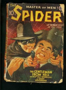 SPIDER 3/42-GENTLEMAN FROM HELL-ED RACE STORY-STOCKBRIDGE-low grade reading G