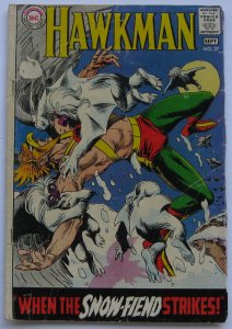 Hawkman #27 (Aug-Sep 1968, DC), G (2.0), Joe Kubert cover, last issue of series